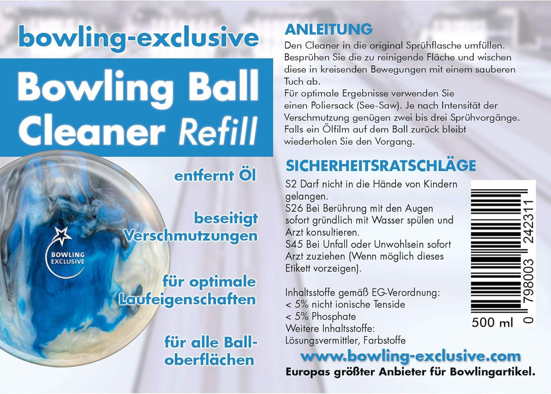 bowling-exclusive Bowlingkugel Reiniger Bowling Ball Cleaner 500 ml