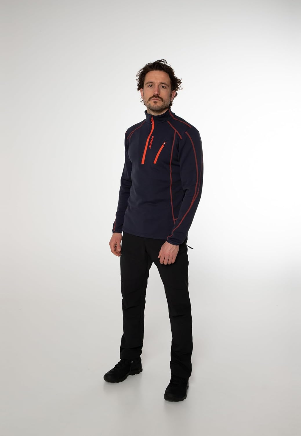 Protest Men Fleece Humans S Space Blue, S Space Blue