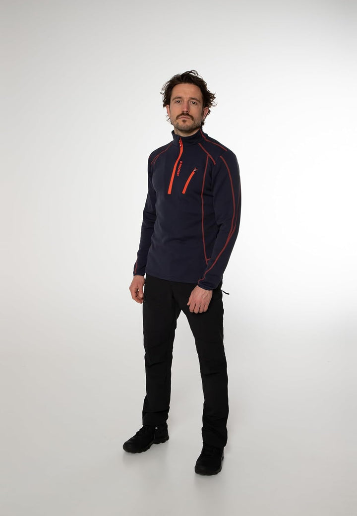 Protest Men Fleece Humans S Space Blue, S Space Blue