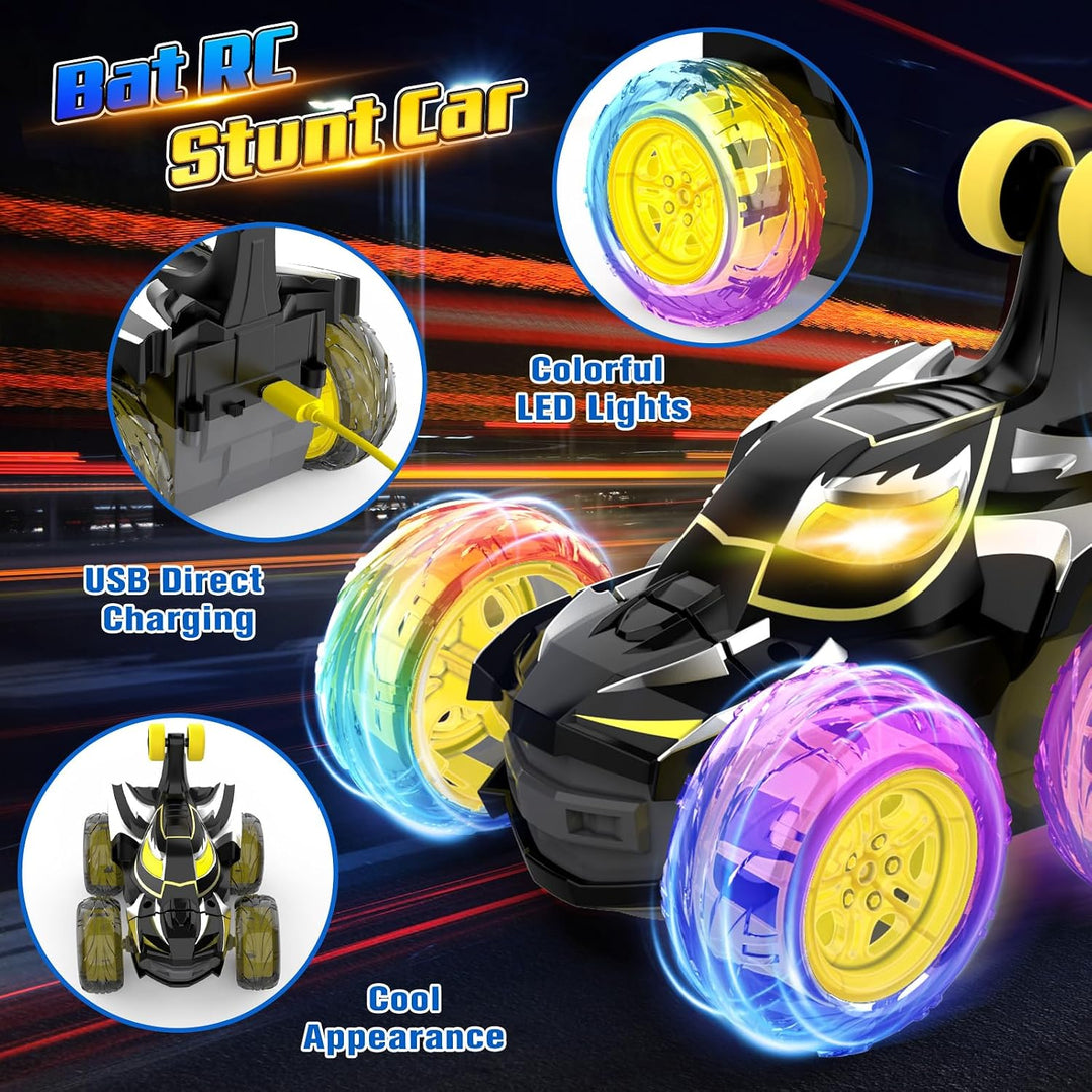 Ferngesteuertes Auto für Kinder 3 4 5 6 7 8 9 10 Jahre, 2,4 GHz Bat RC Autos mit Fernbedienung Monst