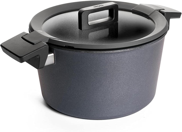 Woll 124CP Guss Topf Concept Plus 24 cm, 13.5 cm hoch mit 5 L, inklusiv Deckel