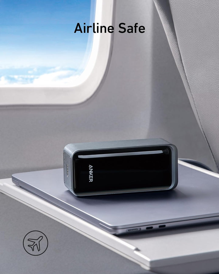 Anker Prime Powerbank, 20.000mAh externer Akku mit 200W Leistung, Digitales Display, 2X USB-C und 1x