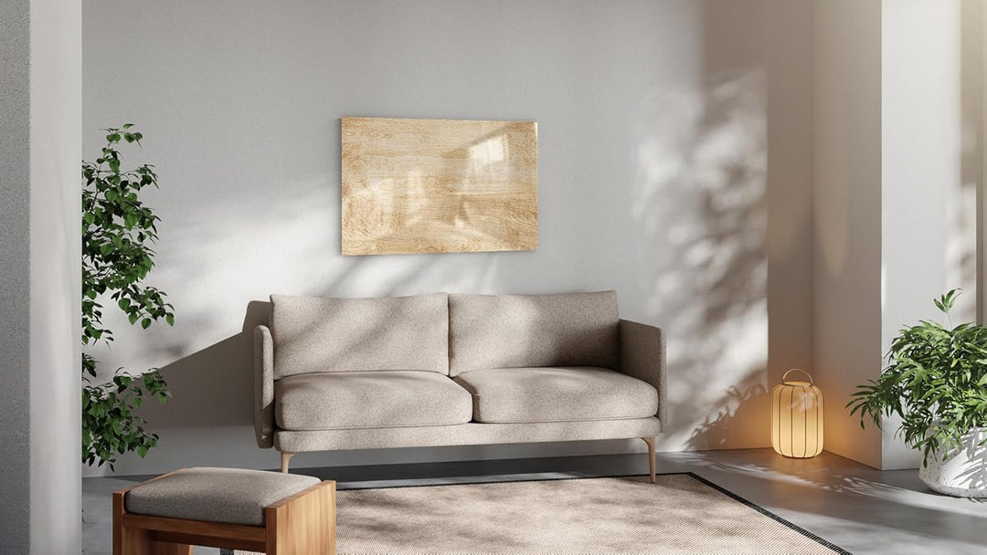 ALLboards Metallische Magnettafel MASSIVHOLZ, 90x60cm MetalBoards Memoboard für jede Art von Magnete