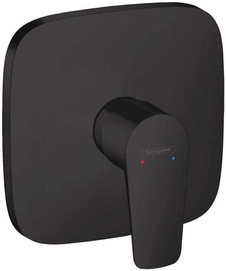hansgrohe Duscharmatur Talis E, Unterputz Einhebel-Wannenmischer, Mattschwarz Matt-schwarz Dusche, M