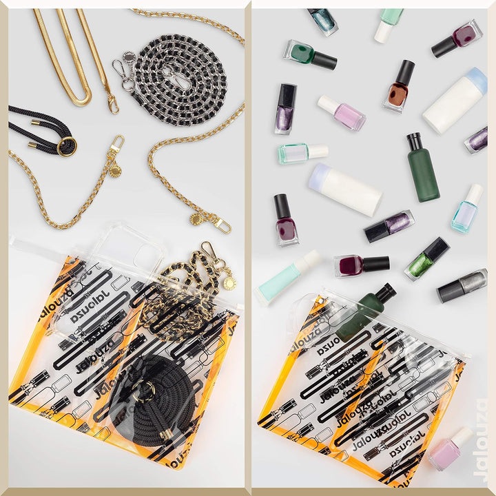 Jalouza Handykette, Kordel & Hülle Bundle kompatibel mit iPhone 12 & 12 Pro - Gliederkette in Gold u