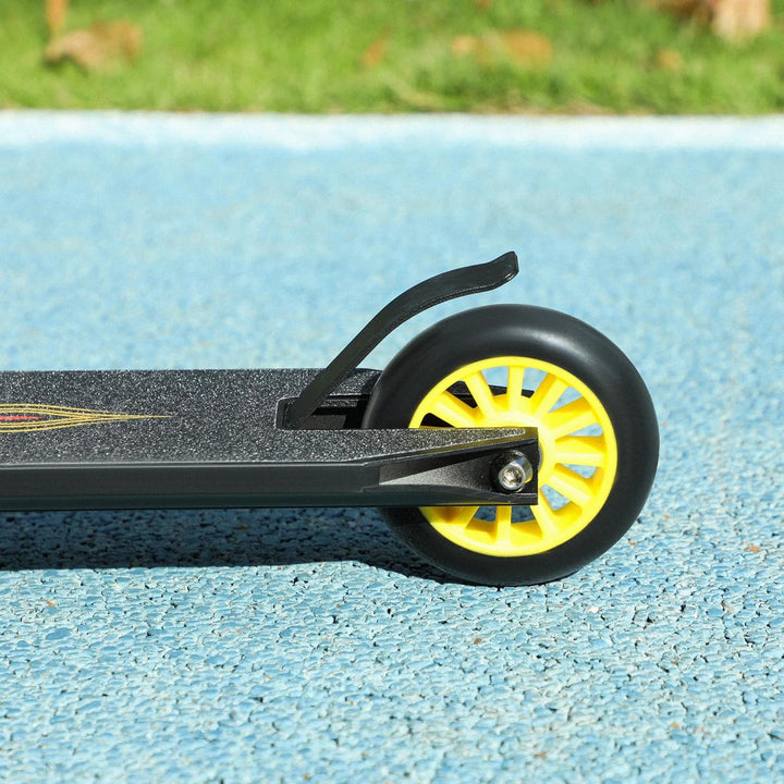 HOMCOM Pro Stunt Scooter, Tretroller, Freestyle Tricks, mit 100mm PU-Rädern, für Kinder und Erwachse