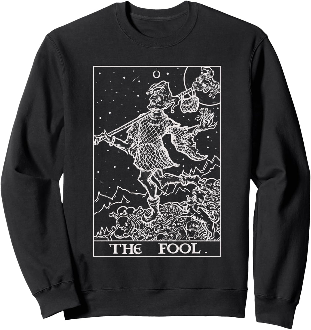The Fool Tarotkarte Court Narren Halloween Gothic Horror Sweatshirt