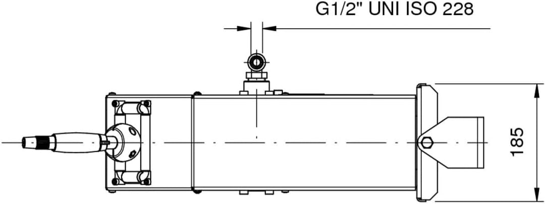 Geschlossener Schlauchaufroller zur Wandmontage Edelstahl 10-20m (Schlauchlänge 15m), Schlauchlä
