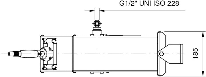 Geschlossener Schlauchaufroller zur Wandmontage Edelstahl 10-20m (Schlauchlänge 15m), Schlauchlä