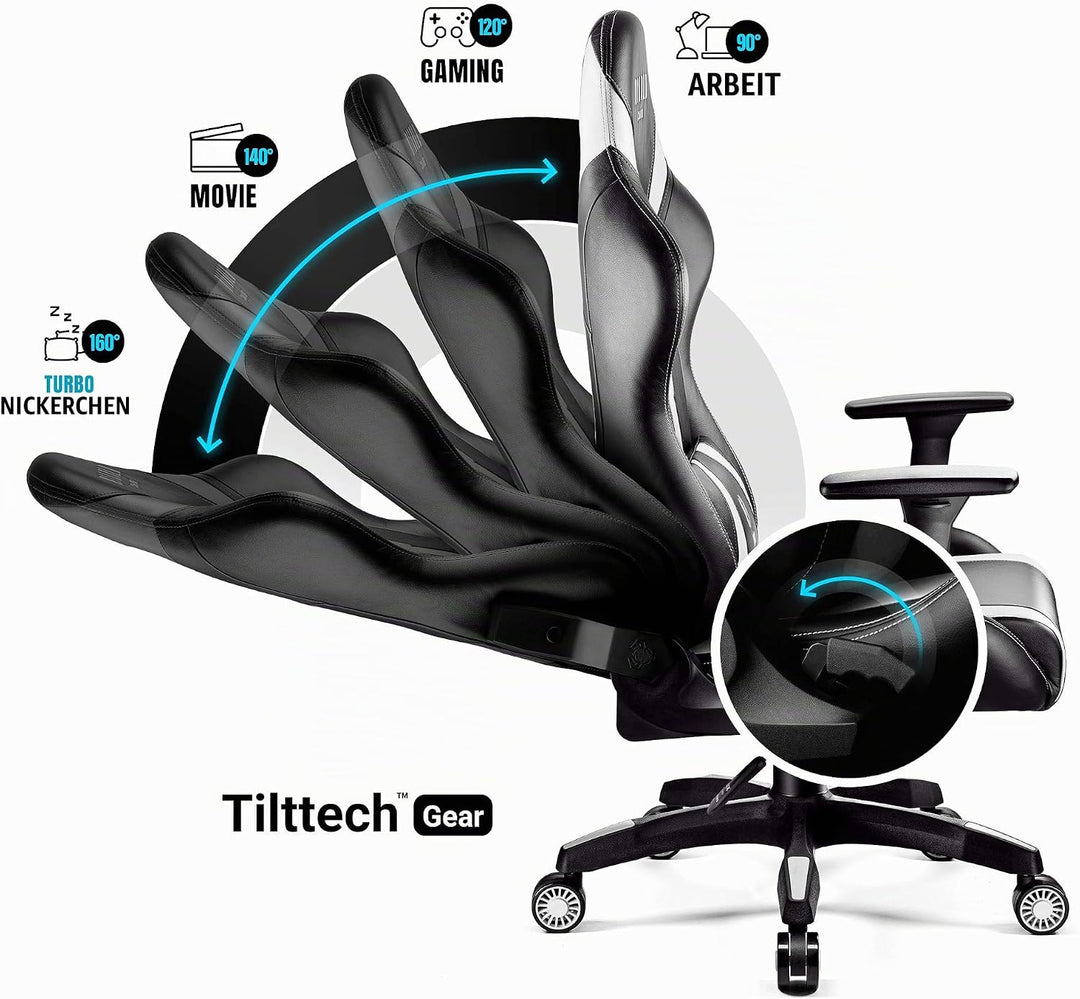 Diablo Gaming Stuhl X-Horn 2.0 Bürostuhl Gamer Chair Schreibtischstuhl 3D Armlehnen Ergonomisches De