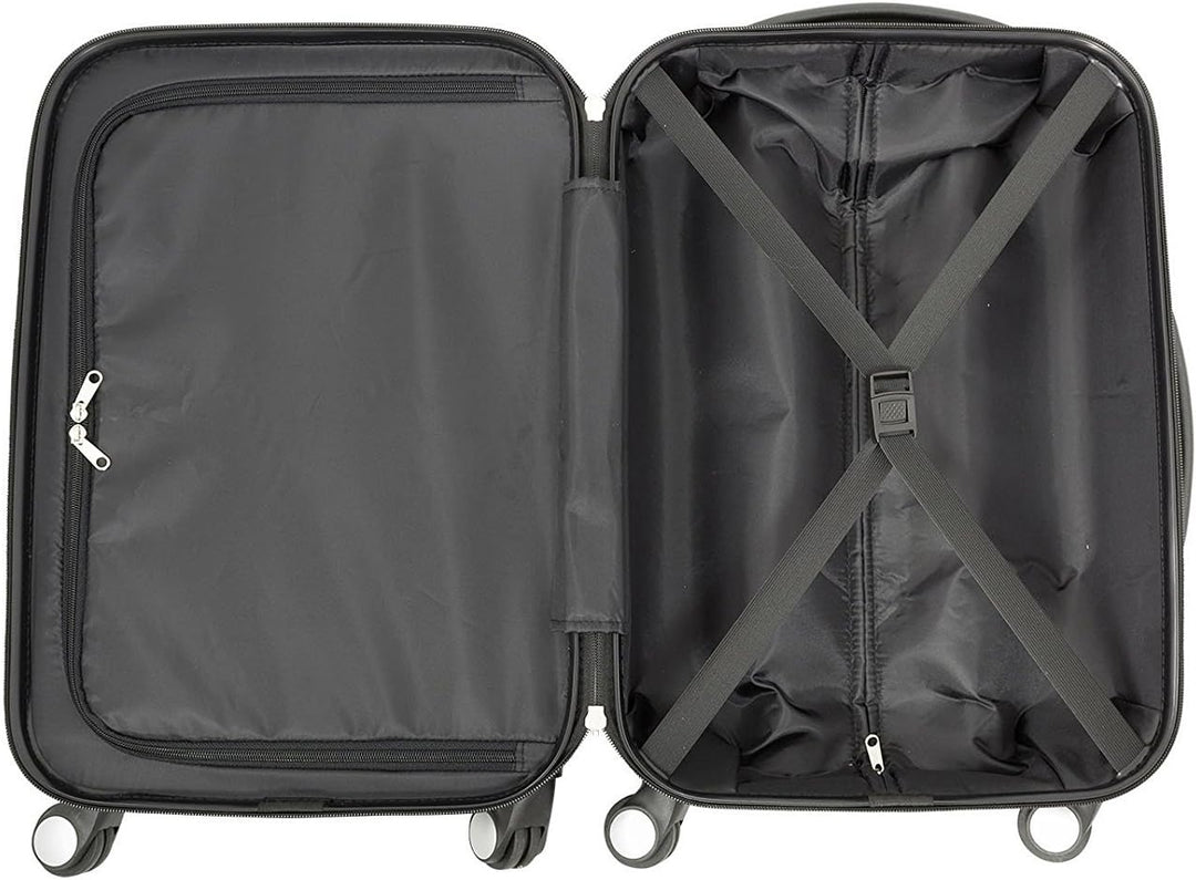 Bowatex Reisekoffer Schmetterling Creme Grosser 115 Li hübsche Motiv Koffer 77 cm