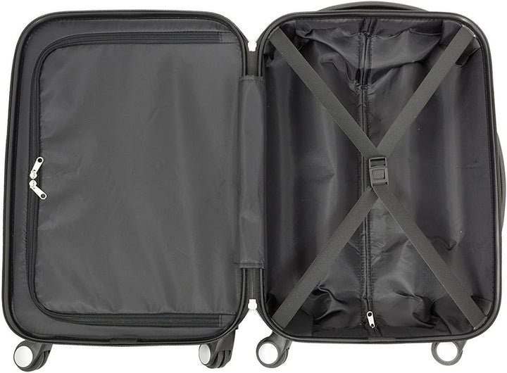 Bowatex Reisekoffer Schmetterling Creme Grosser 115 Li hübsche Motiv Koffer 77 cm