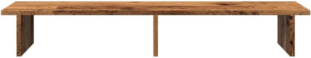 vidaXL Monitorständer Altholz-Optik 100x27x15 cm Holzwerkstoff Altholz 100 x 27 x 15 cm, Altholz 100