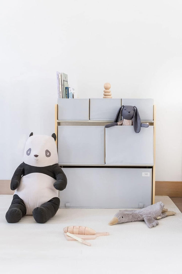 3 Sprouts - Kinderzimmer Regal mit Boxen – Spielzeugregal und Aufbewahrung für Kinderzimmer – Ideal