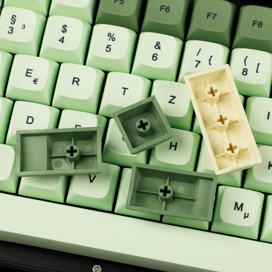 YMDK Matcha Dye Sub ZDA PBT Keycap XDA V2 Deutsch Französisch Spanien ISO Tastenkappen für MX Keyboa