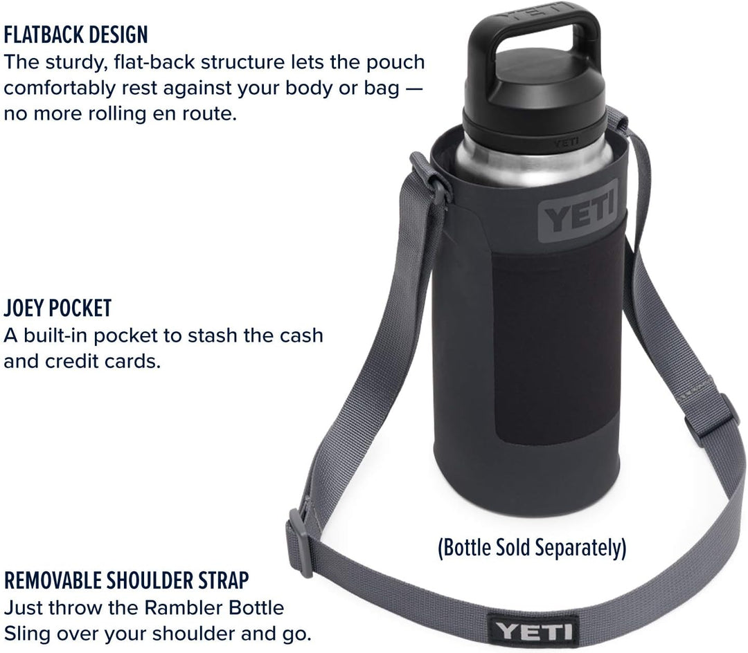 YETI Flaschenschlinge für Rambler Flaschen, anthrazit, Large, Fits 26 & 36 oz.