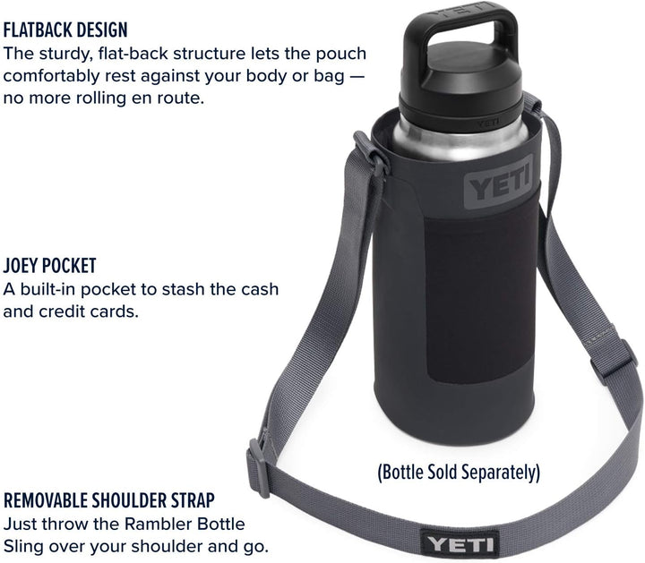 YETI Flaschenschlinge für Rambler Flaschen, anthrazit, Large, Fits 26 & 36 oz.