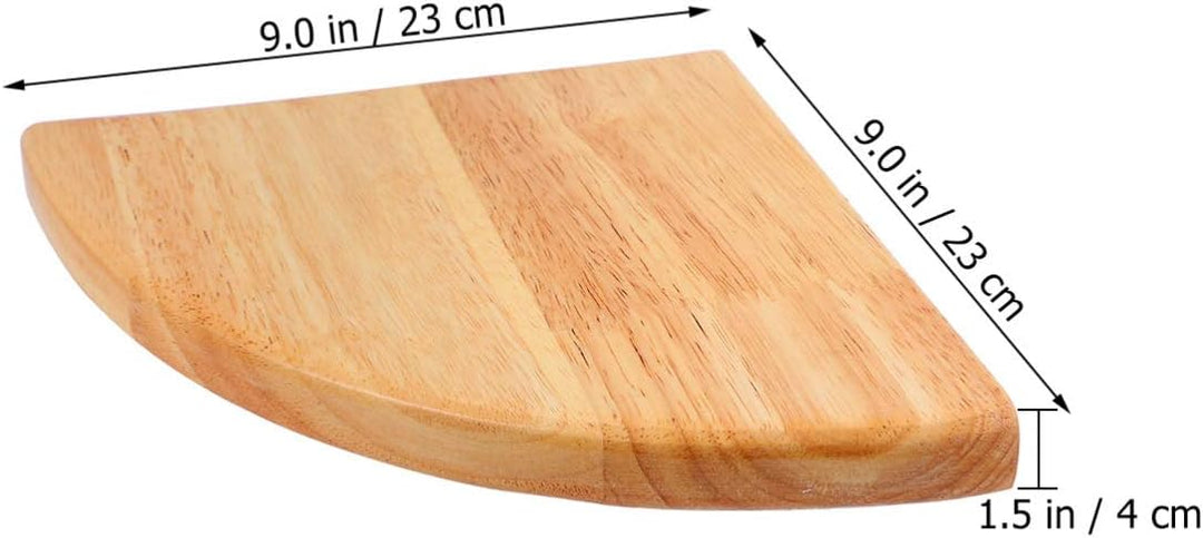 BESPORTBLE 23 cm Holz Eckregal Fächerförmige Ecke Schwimmbrett Veranstalter Display Lagerung Wandreg