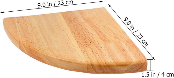 BESPORTBLE 23 cm Holz Eckregal Fächerförmige Ecke Schwimmbrett Veranstalter Display Lagerung Wandreg