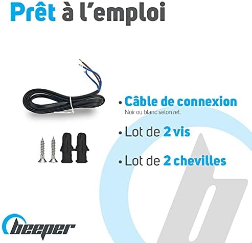 BEEPER DET-GN101 Gasdetektor für natürliche und einschläfernde Gase (schwarz), Schwarz