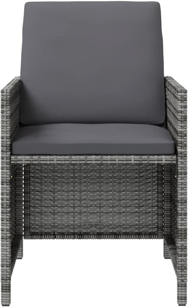 Tidyard 4-TLG. Gartenstuhl und Hocker Set Gartenstuhl Balkonstuhl Rattansessel Gartenmöbel Poly Ratt