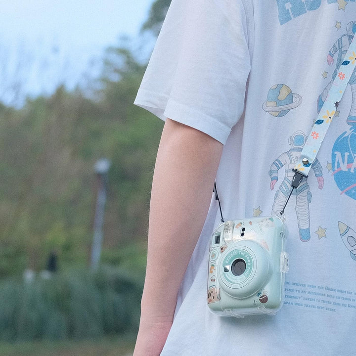 Rieibi Tasche für Fuji Instax Mini 12, Polaroid Hülle für Fujifilm Instax Mini 12 Sofortbildkamera,