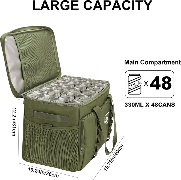 Kühltasche Faltbar, 30L Grosse Wasserdicht kühlbox Thermotasche, Isoliert Auslaufsicher Picknicktasc