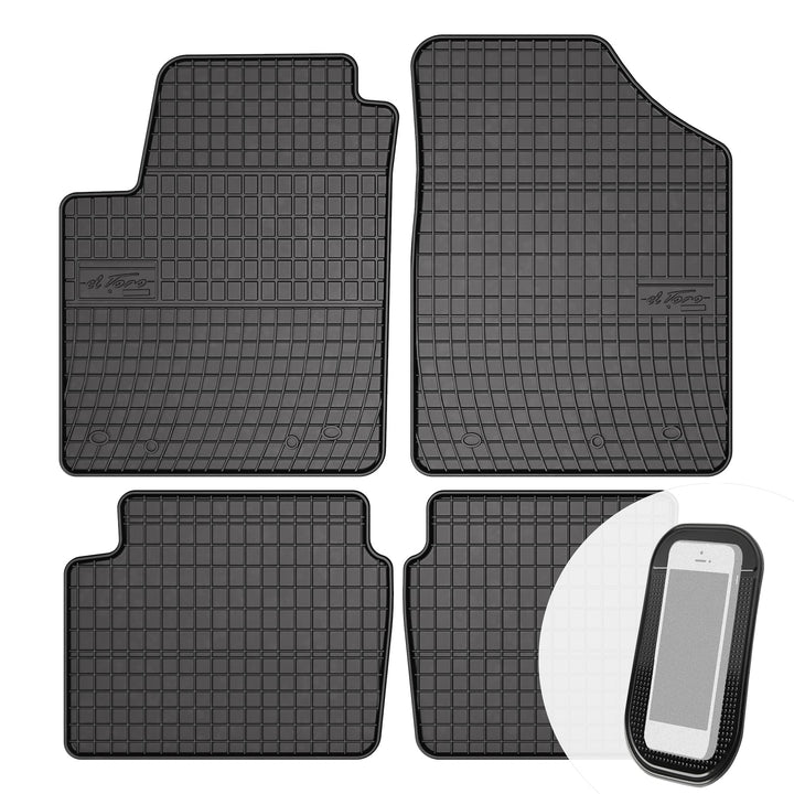 Gummimatten Auto Fussmatten Gummi Automatten Passgenau 4-teilig Set - passend für Hyundai i10 2007-2