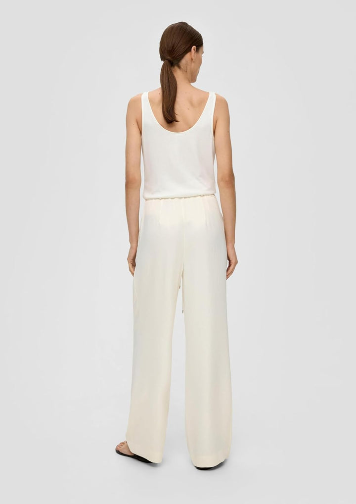 s.Oliver BLACK LABEL Damen T-Shirt 44 Creme 0200, 44 Creme 0200