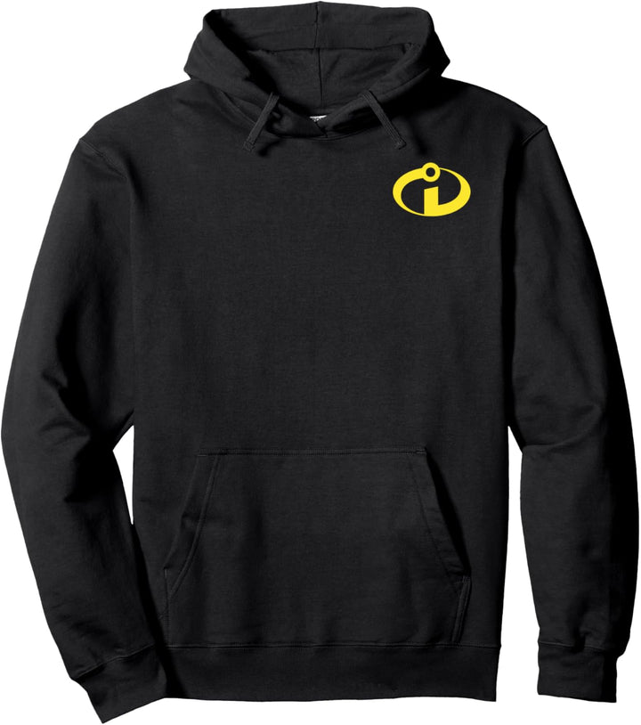 Disney Pixar Incredibles Yellow Logo Pocket Pullover Hoodie