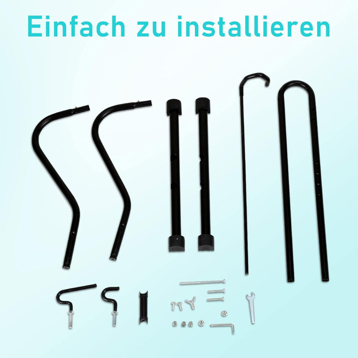 Fahrradständer Boden, 20 bis 29 Zoll, Fahrradhalter Aufstellständer, Bodenständer für Vorderrad oder