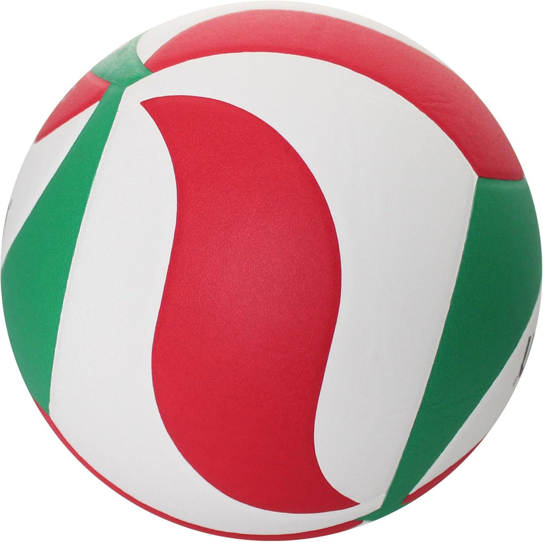 Molten V 5 M 4500 Volleyball Blanc-vert-Rouge Weiss/Grün/Rot 5, Weiss/Grün/Rot 5
