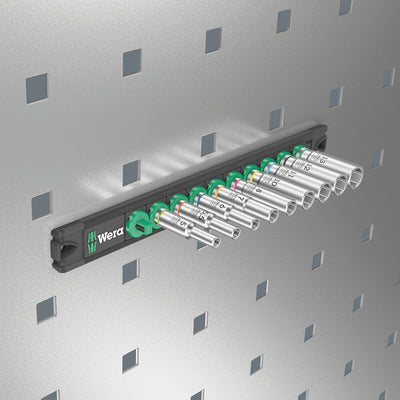 Wera 05005410001 Nuss-Magnetleiste A Deep 1 Steckschlüsseleinsatz-Satz, 1/4"-Antrieb, 9-teilig A Dee