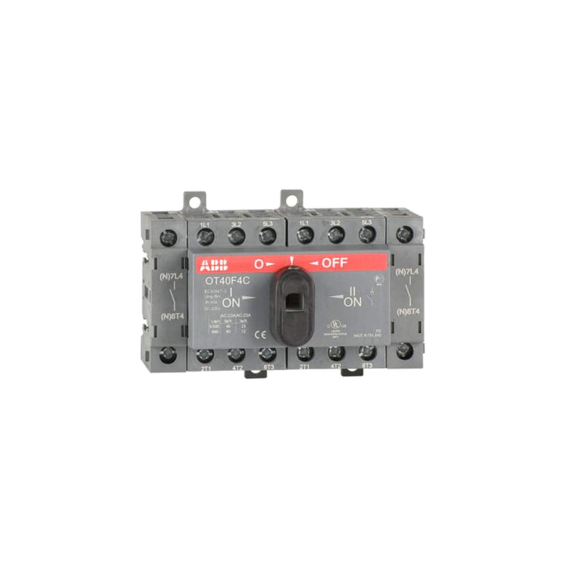 Abb-entrelec OT40F4C 1SCA104934R1001 Modularschalter, Grau/Schwarz/Rot, Estándar, Estándar