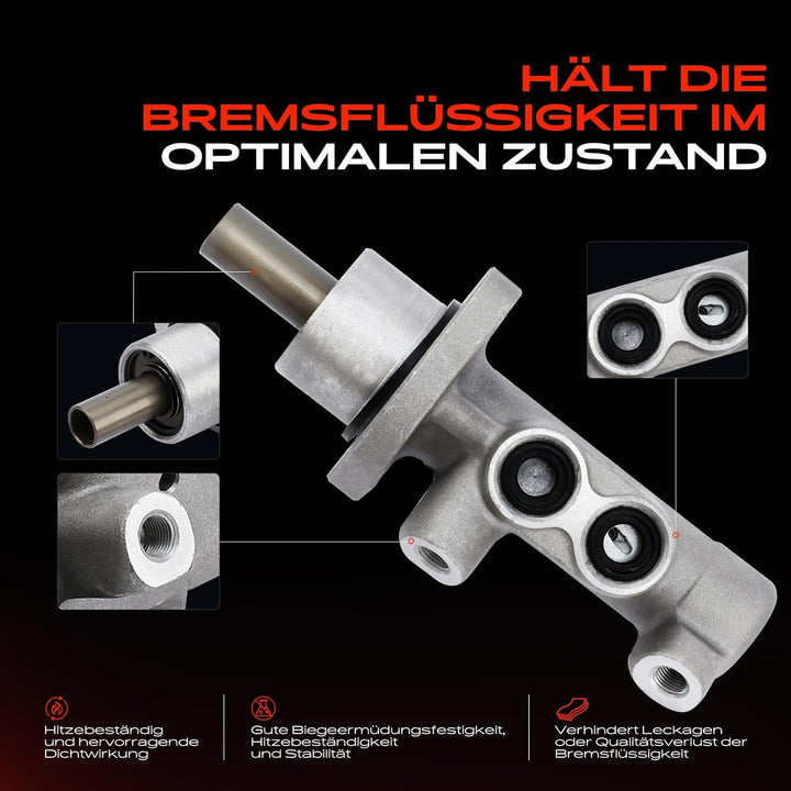 Frankberg Hauptbremszylinder Kompatibel mit Micra C+C III K12 2005-2010 Micra III K12 2003-2010 Note