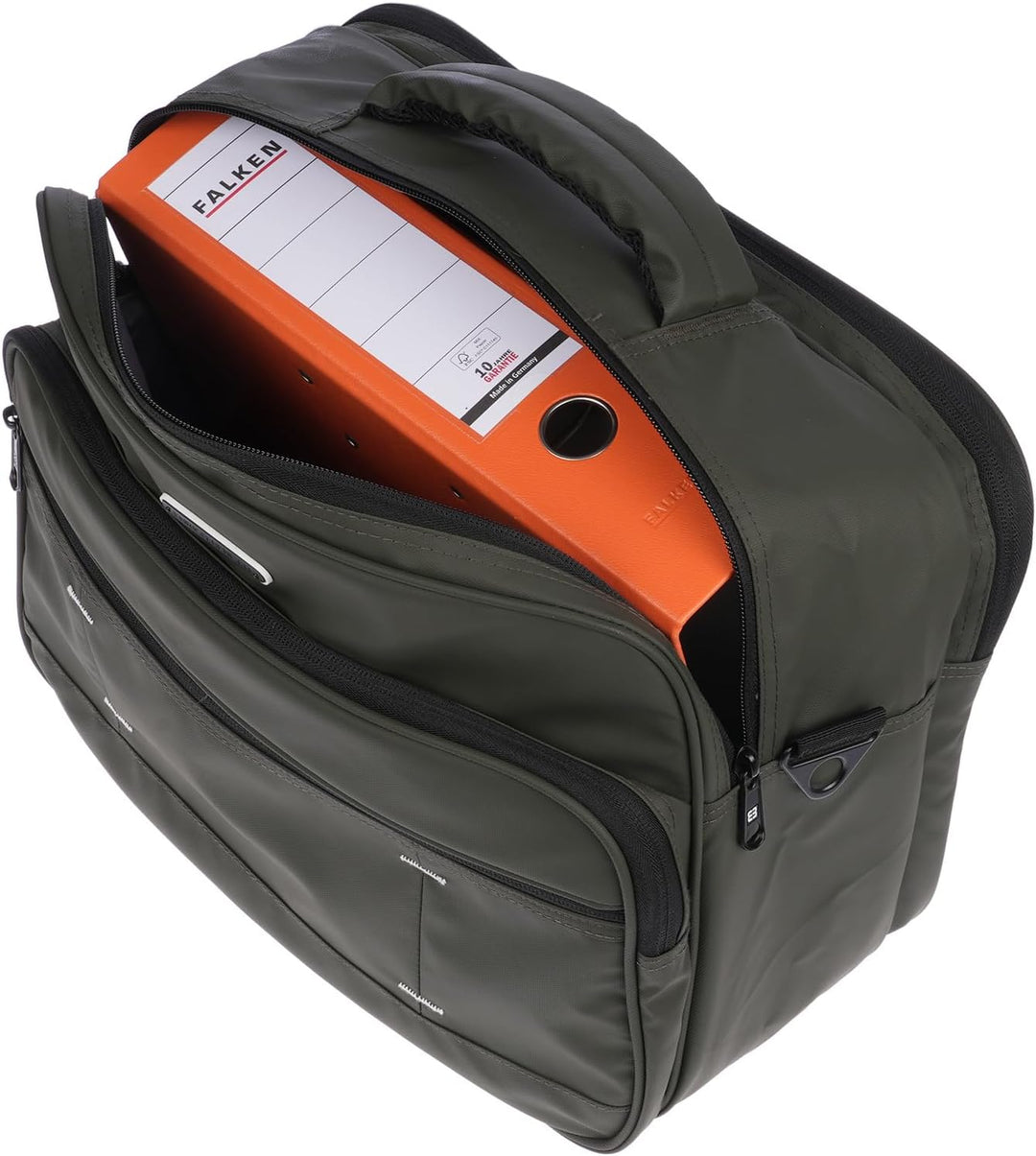 Christian Wippermann XXL Herren Umhängetasche Flugbegleiter Tasche Messenger Arbeitstasche 17 Zoll L