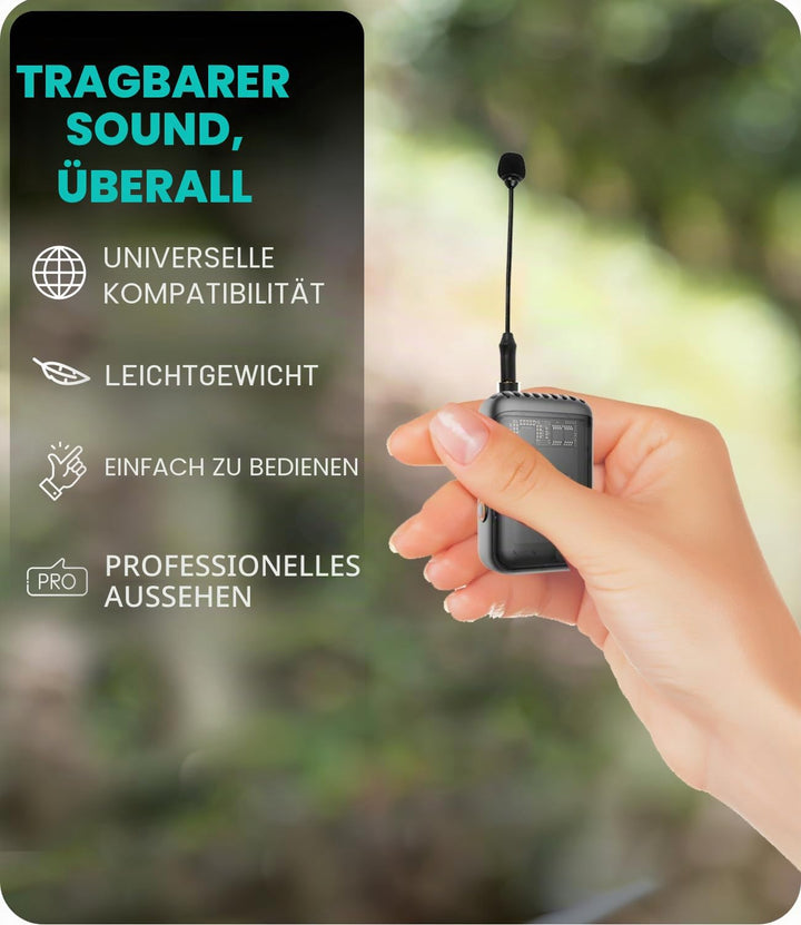 Movo MV-M101 Schwanenhals Omnidirektionales Lavalier-Mikrofon – Kompatibel mit DJI Mic/Rode Wireless