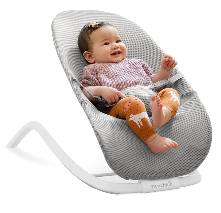 Munchkin 2-in-1 Spring Baby Bouncer & Rocker | Baby Swing with 3 Recline Positions | Baby Bouncer fr