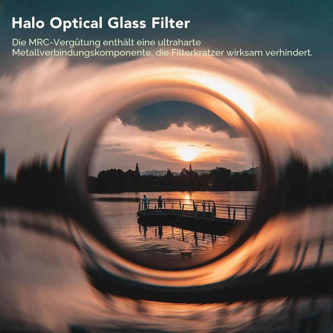 Swirl Halo Kameraobjektivfilter, Spezialeffektfilter aus Optischem Glas, Fotokameraobjektivzubehör,