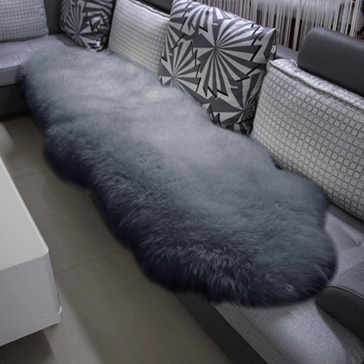 WOLTU Öko Lammfell Schaffell Teppich, Echtes Naturfell Weich Flauschig, Bettvorleger Sofa Matte Long