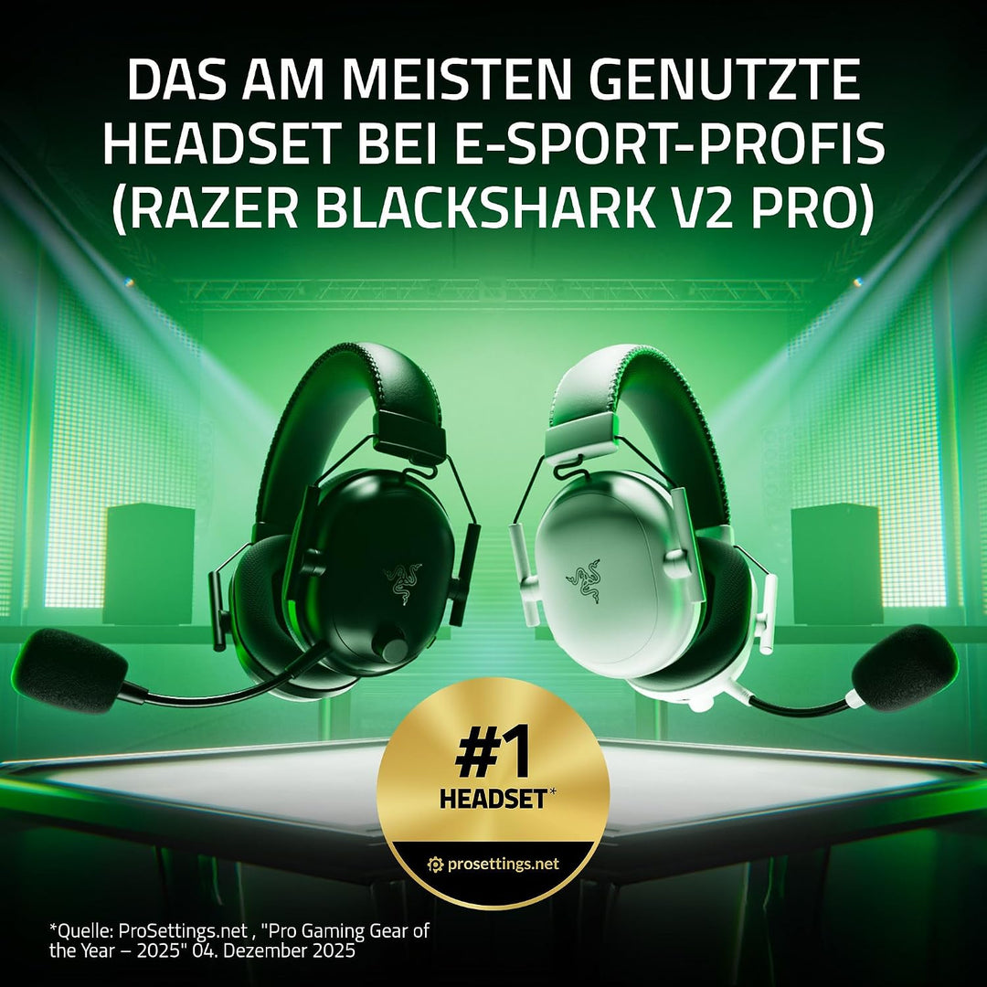 Razer BlackShark V2 Pro (Xbox) - Kabelloses Konsolen E-Sport Headset für Xbox S-X &amp; One (Triforce 50