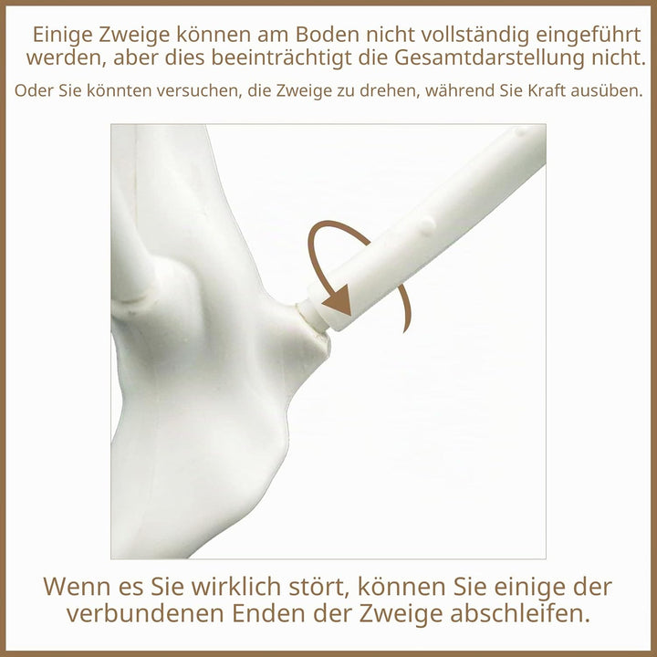 Sziqiqi Künstlicher Baum für Dekoration Hochzeit/Esstisch, abziehbarer Wunschbaum Hochzeit, Dekorati