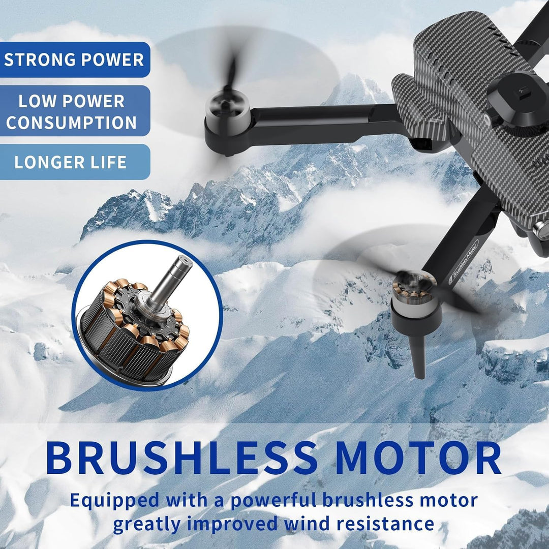 OBEST Drohne mit Kamera 4K für Erwachsene Anfänger, Faltbare WiFi FPV RC Drone mit Hinderniserkennun