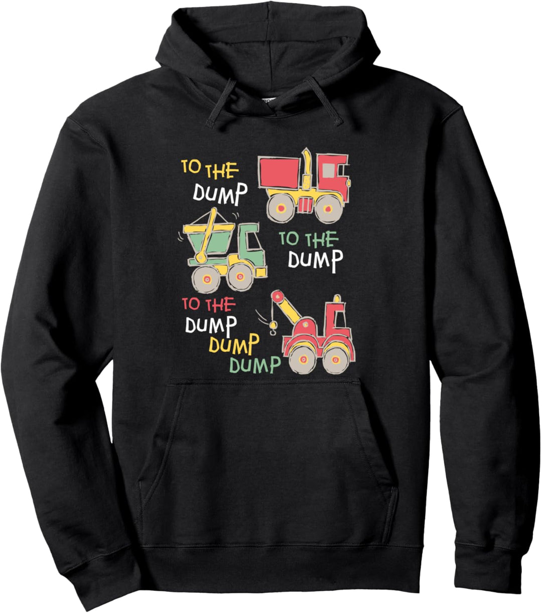 Kipplaster Trucker Abfallcontainer Baustellenfahrzeuge Junge Pullover Hoodie