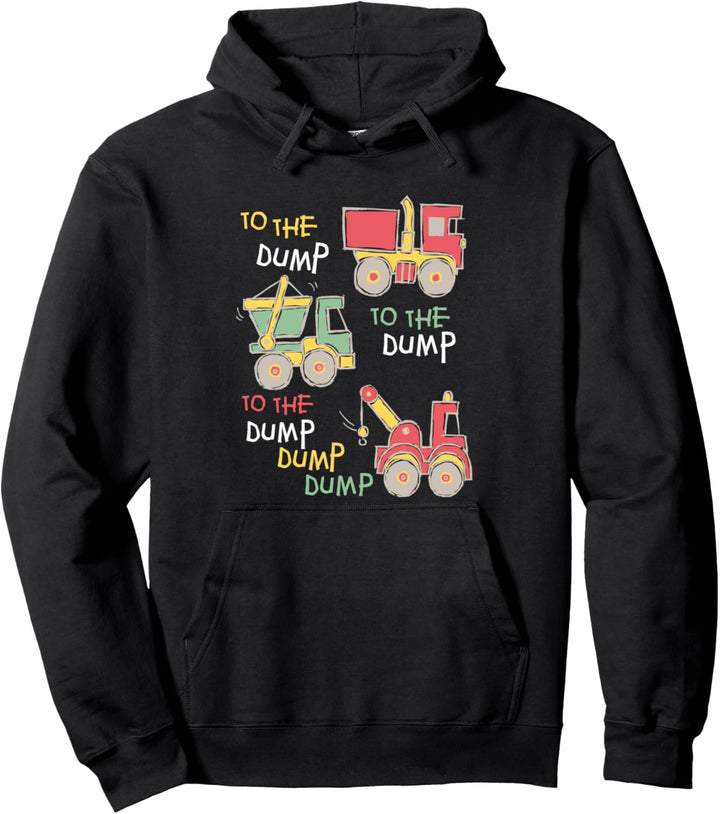 Kipplaster Trucker Abfallcontainer Baustellenfahrzeuge Junge Pullover Hoodie