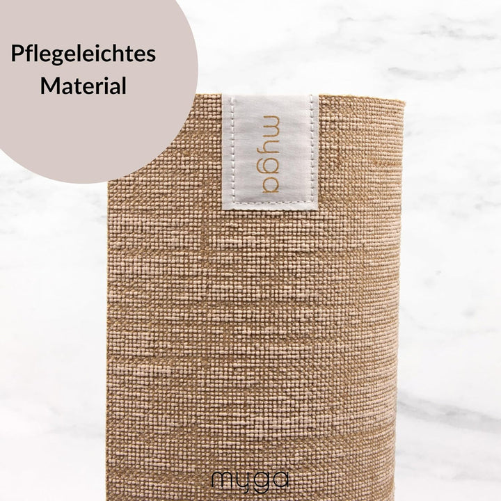 Myga Jute Yogamatte – Rutschfeste Gymnastikmatte, Pilates, Meditation &amp; Fitness – Mehrzweckmatte mit