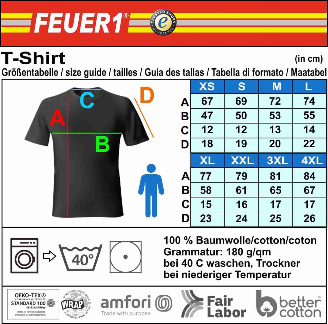 T-Shirt New York City Fire Dept. Cinquantacinque Little Italy Manhattan (E-55)