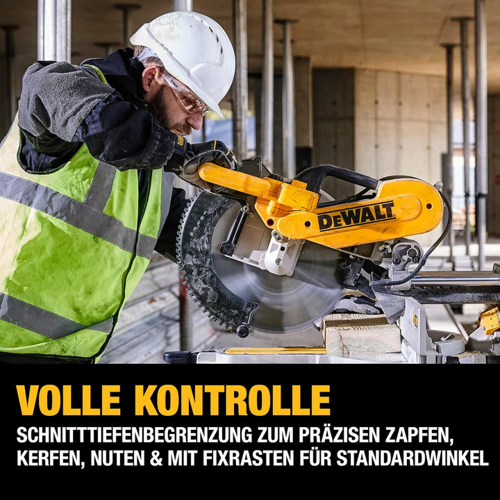 DEWALT Paneelsäge 1675W DWS780 inkl. Zubehör – Mit 305x30 mm HM-Sägeblatt ideal für den Innenausbau