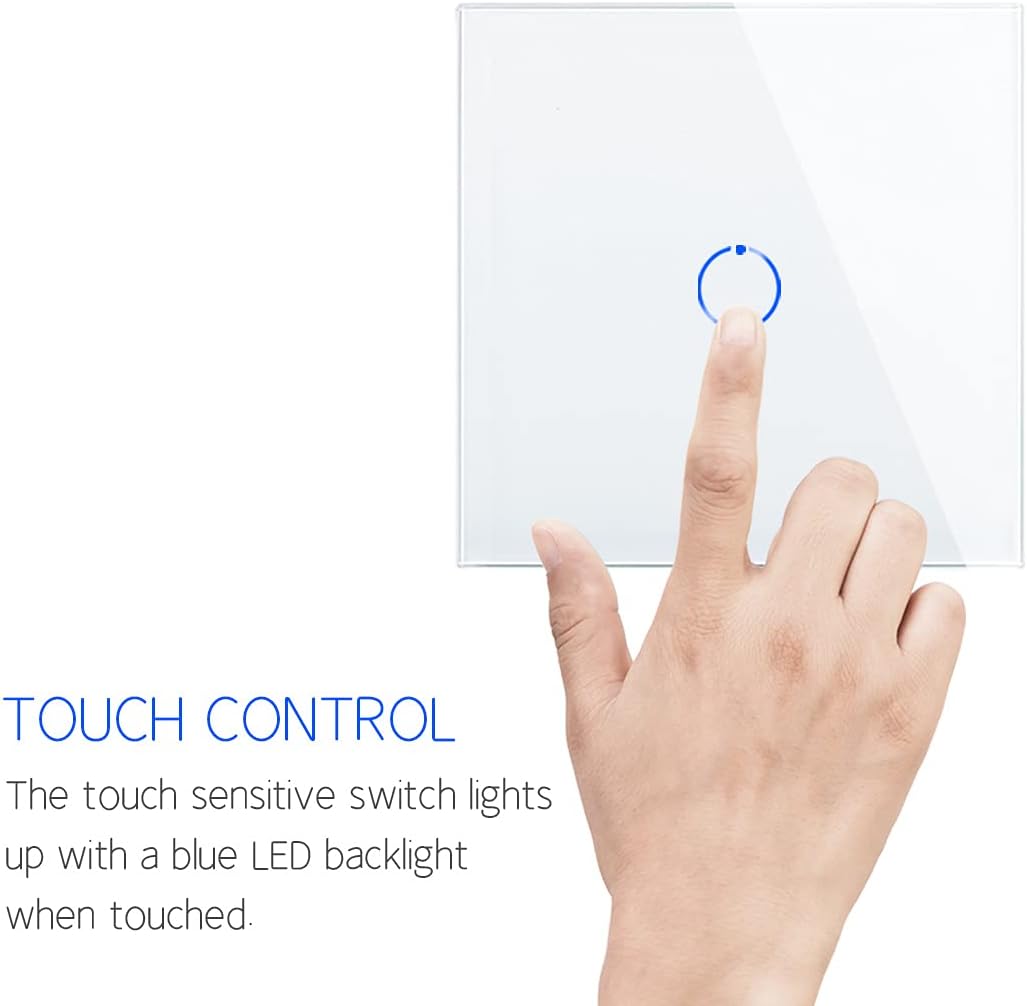 2er-Pack CNBINGO Dimmer Wechselschalter für LED-Leuchten - Touch Lichtschalter unterputz - Dimmschal