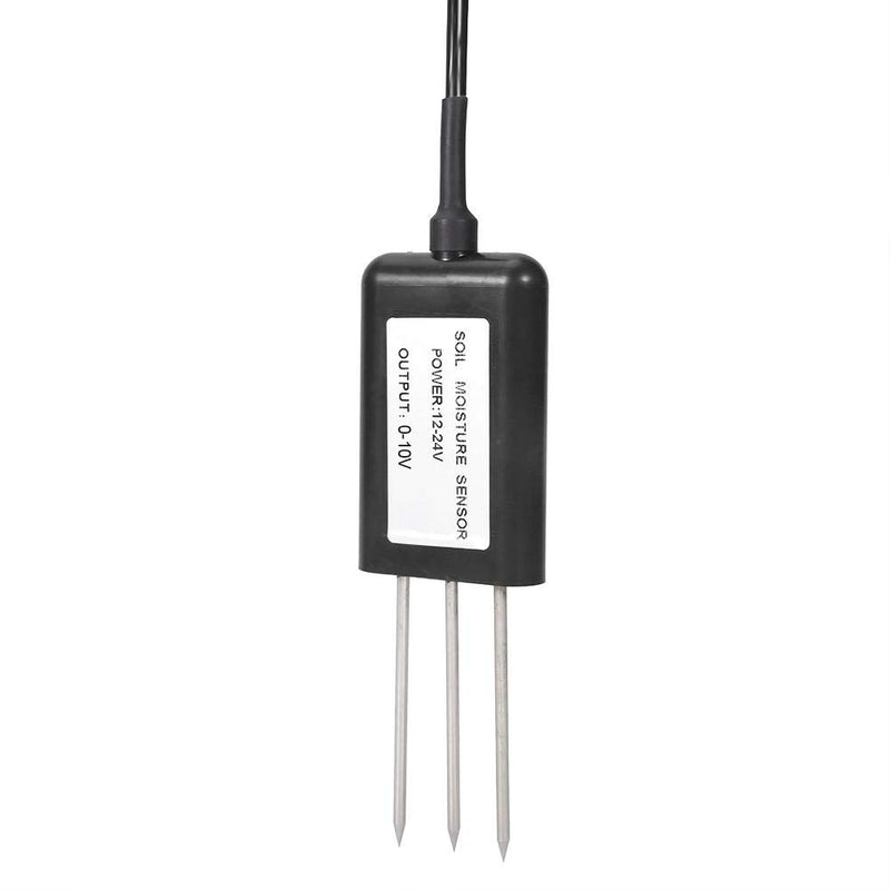 Duokon Bodenfeuchtesensor 0-10V, ABS Hochwertiges 2-In-1 Bodentemperatur Feuchtesensor Messumformer